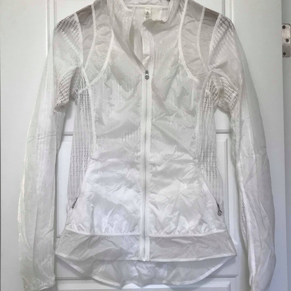 Lululemon zip-up jacket, rain gear